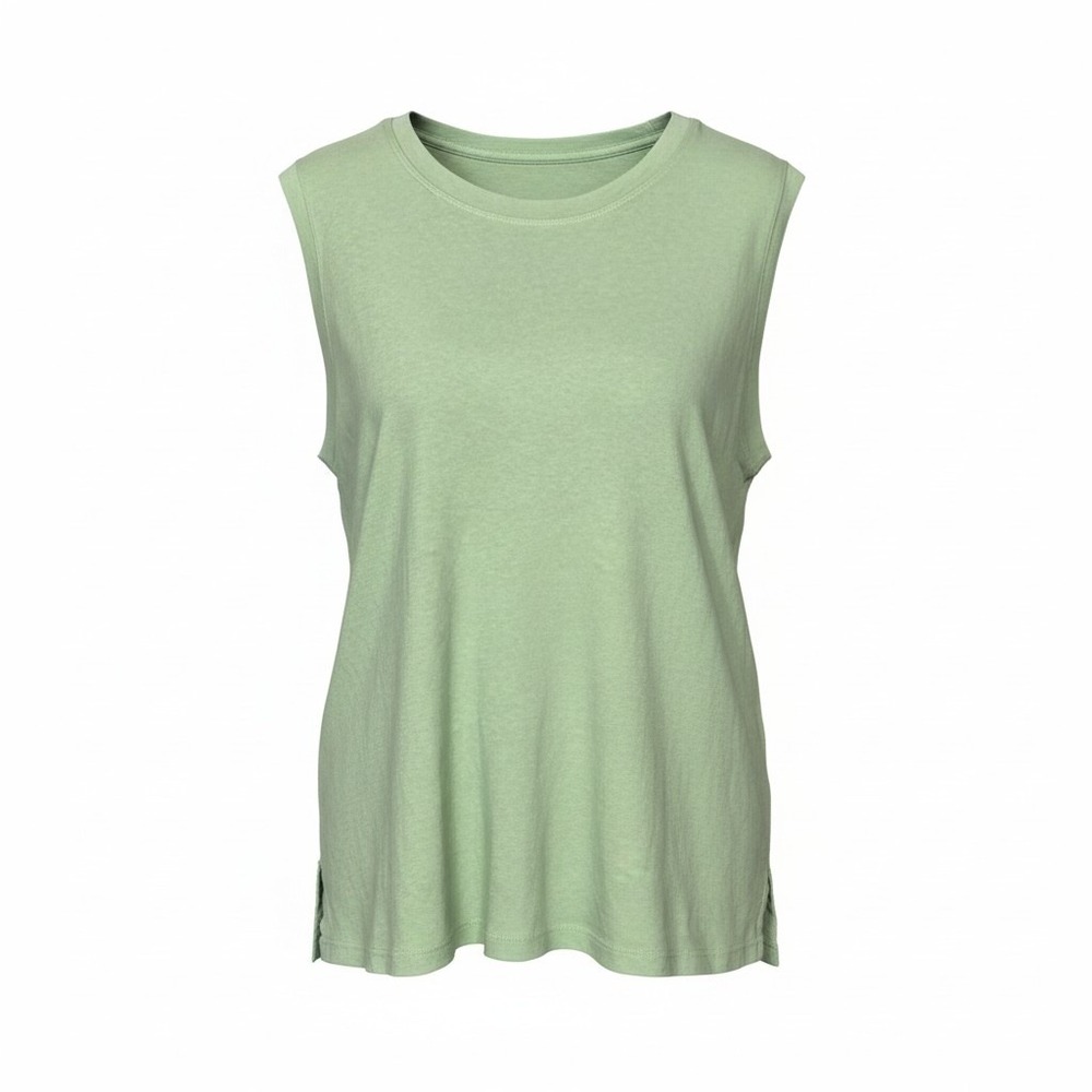 Maurices 24/7 Green Cotton Sleeveless‎ Muscle Tee Tank Top Plus Size 1X New